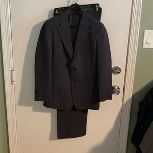 Boys Dark Grey Pinstripe Suit sz 14 R
